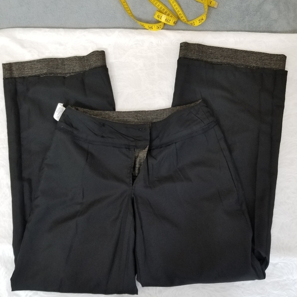 le Chateau wool/polyester wide leg lined charcoal trousers - Picture 15 of 16